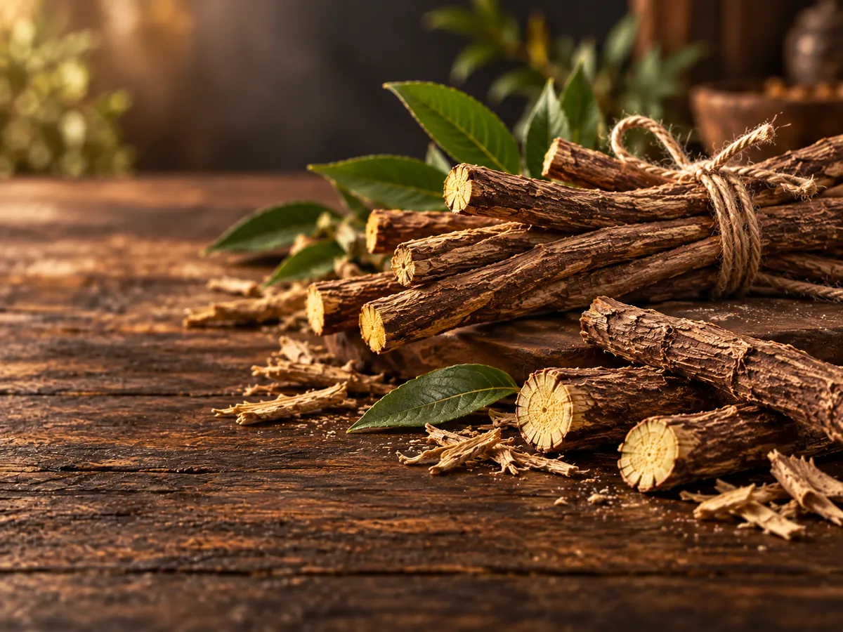 Raíces naturales de regaliz de palo