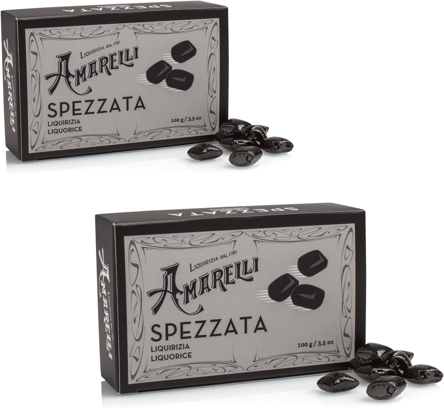 Amarelli Spezzata · regaliz puro sin aromas