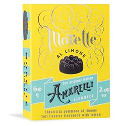 Regaliz negro Amarelli Morette sabor limon