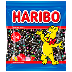 Regaliz dulce Haribo balla balla negros