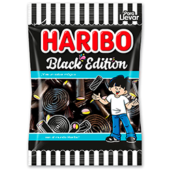 regaliz dulce Haribo black edition
