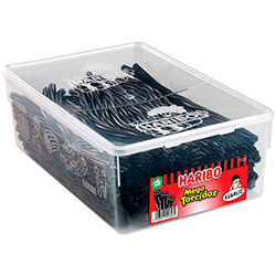 Regaliz dulce Haribo mega torcidas negras