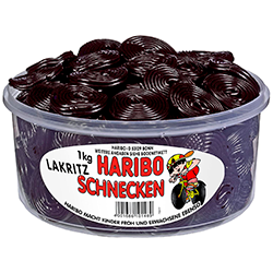 Regaliz dulce Haribo Schnecken