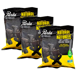 Regaliz negro panda Liquorice 3 piezas