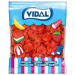 Regaliz dulce Vidal discos fresa