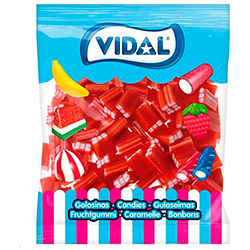 Regaliz dulce Vidal ladrillos fresa sin pica