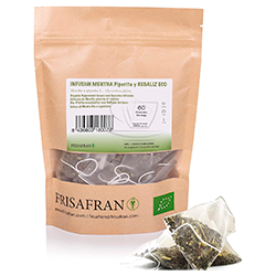 Infusion de regaliz y menta Frisafran Piramides 60uds